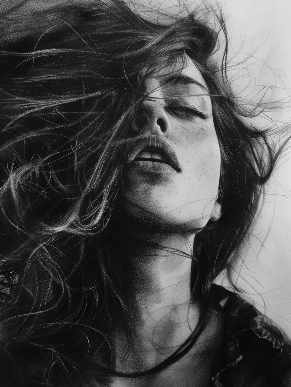 50 REFERENCE IMAGES (FEMALE, CHARCOAL)