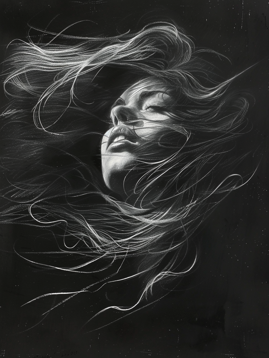 50 REFERENCE IMAGES (FEMALE, CHARCOAL)