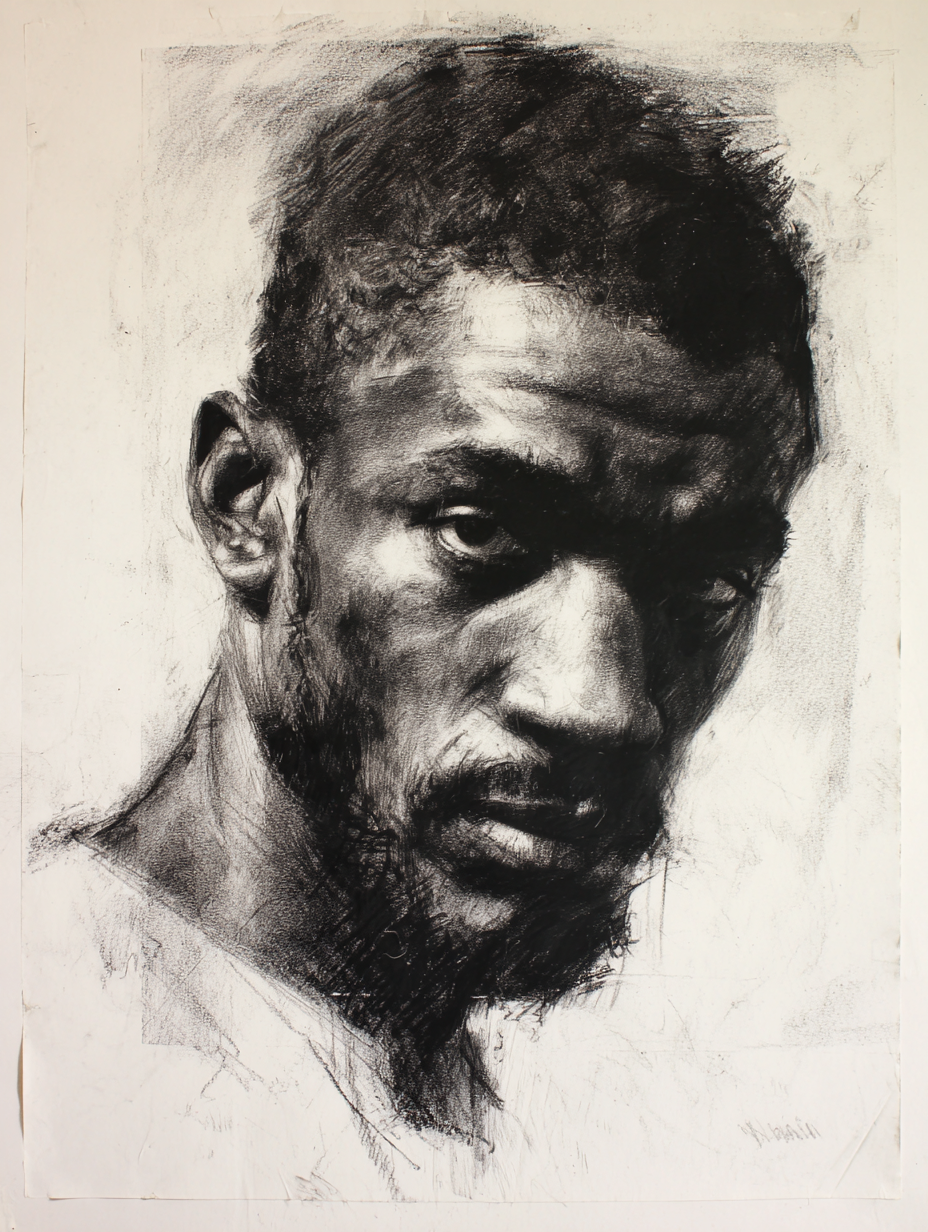 50 REFERENCE IMAGES (MALE CHARCOAL)