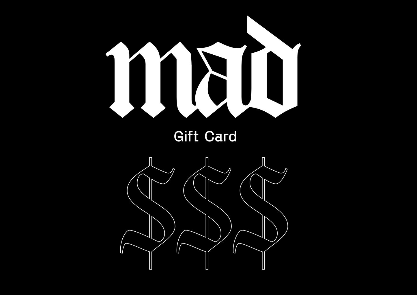 Mad Art Materials Gift Card